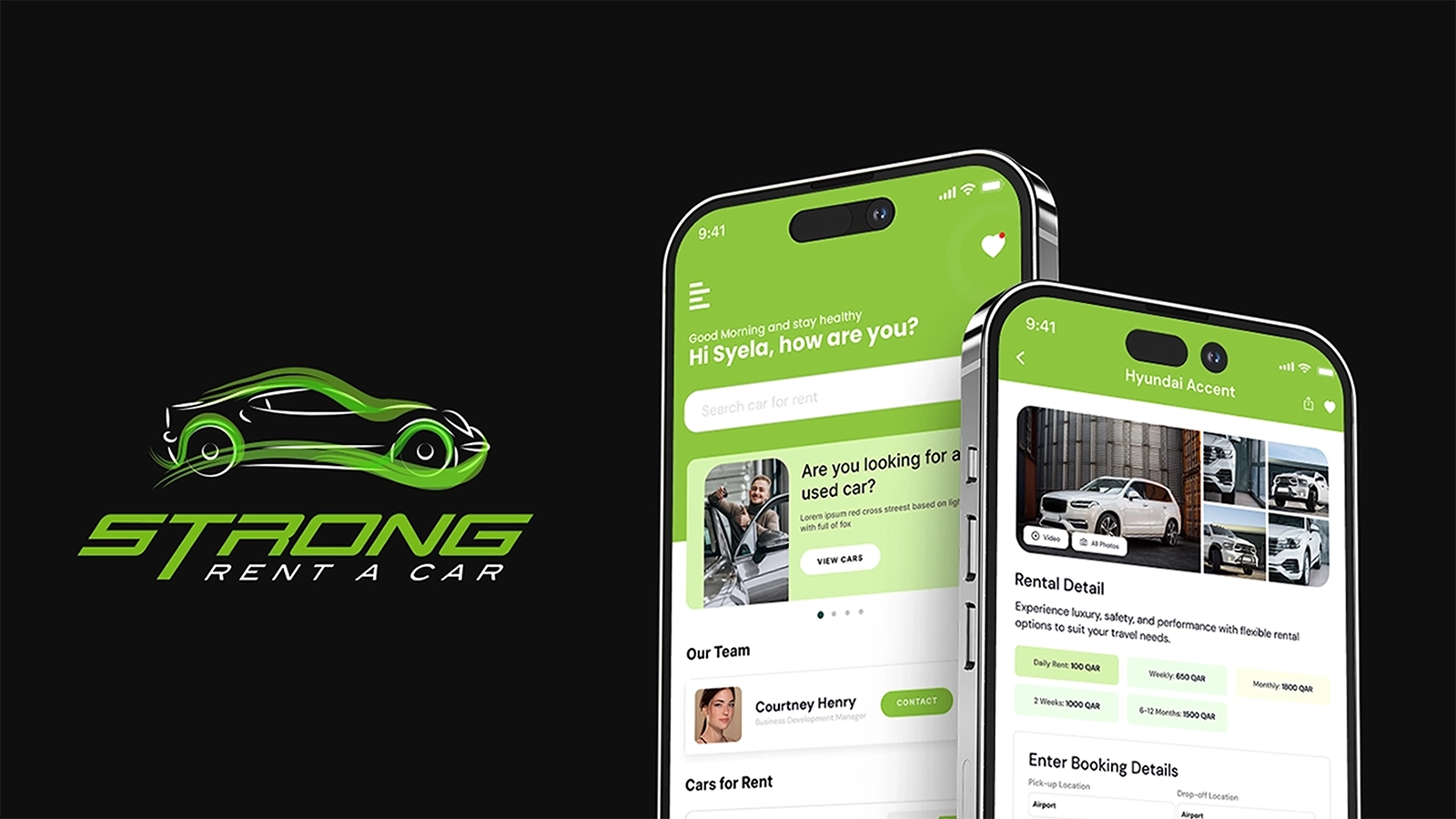 Strong Rental Cars Qatar - Web & App Redesign
